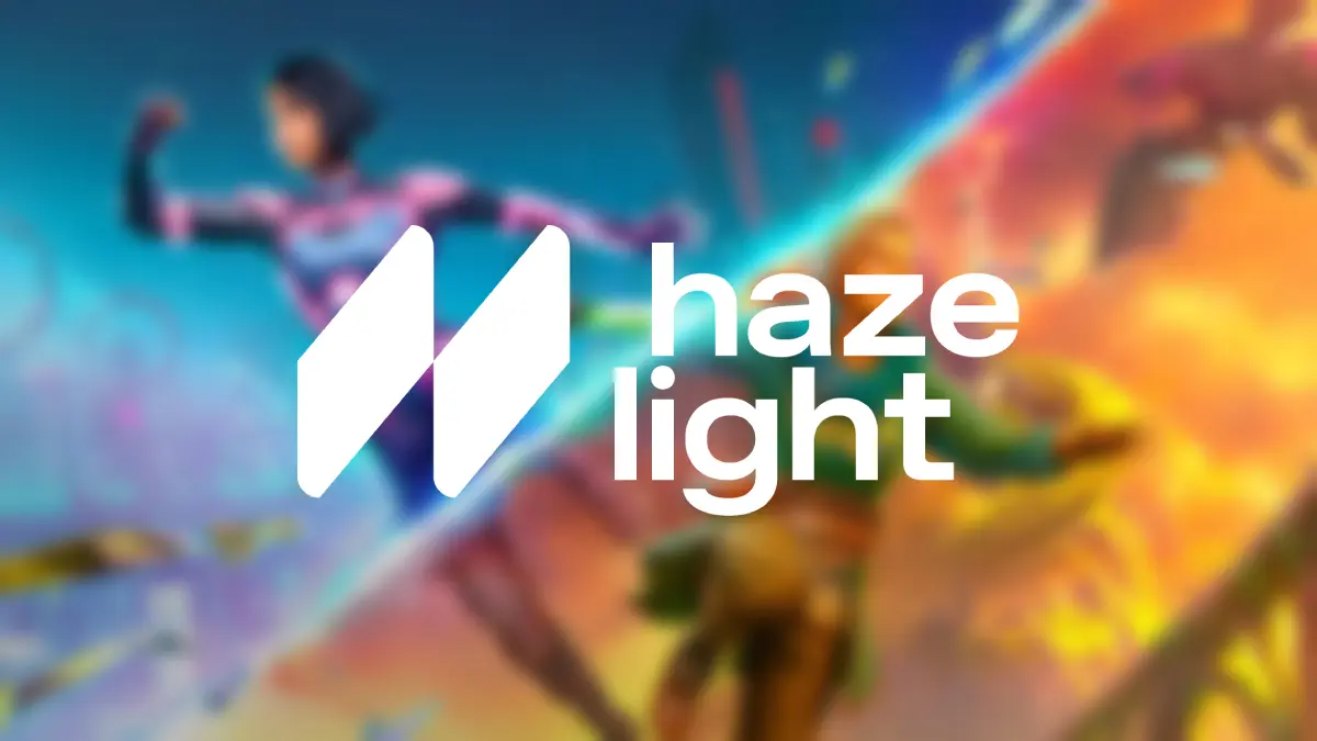 Josef Fares standing in a high-tech motion capture studio with three blurred actors for the next Hazelight Studios project.