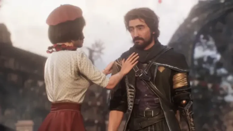 French Ministry of Culture officials presenting the Chevalier medal to Sandfall Interactive developers for Clair Obscur Expedition 33 in Paris