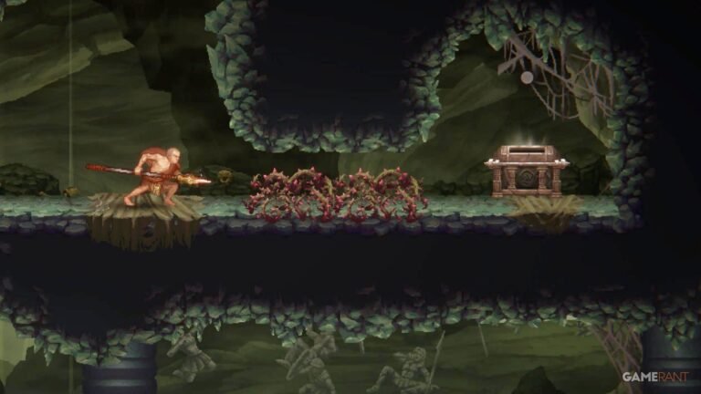 A close-up of a gamer using a high-end handheld console with a vibrant OLED screen while commuting on a futuristic train.