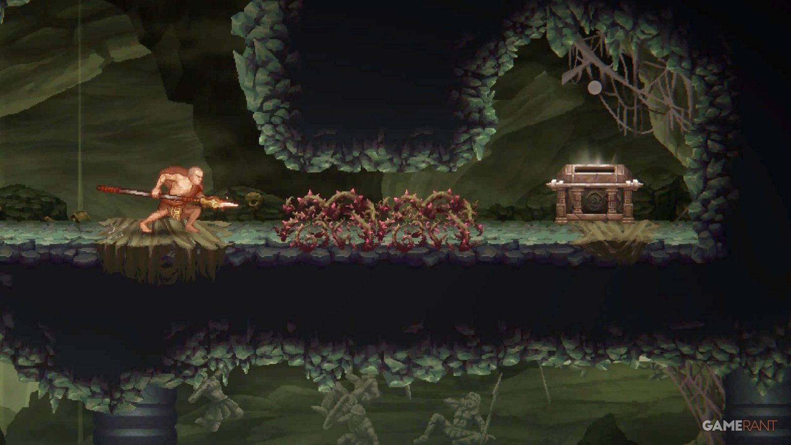 A close-up of a gamer using a high-end handheld console with a vibrant OLED screen while commuting on a futuristic train.