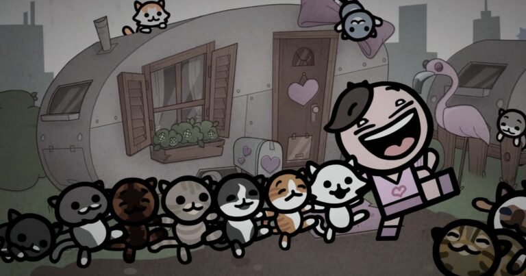 Indie game developer Edmund McMillen discussing the controversial guest voice cameos in his cat-breeding roguelike Mewgenics during a 2026 interview.