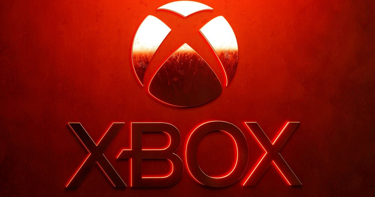 Satya Nadella and Asha Sharma discussing generative AI strategy in front of a glowing green Xbox logo