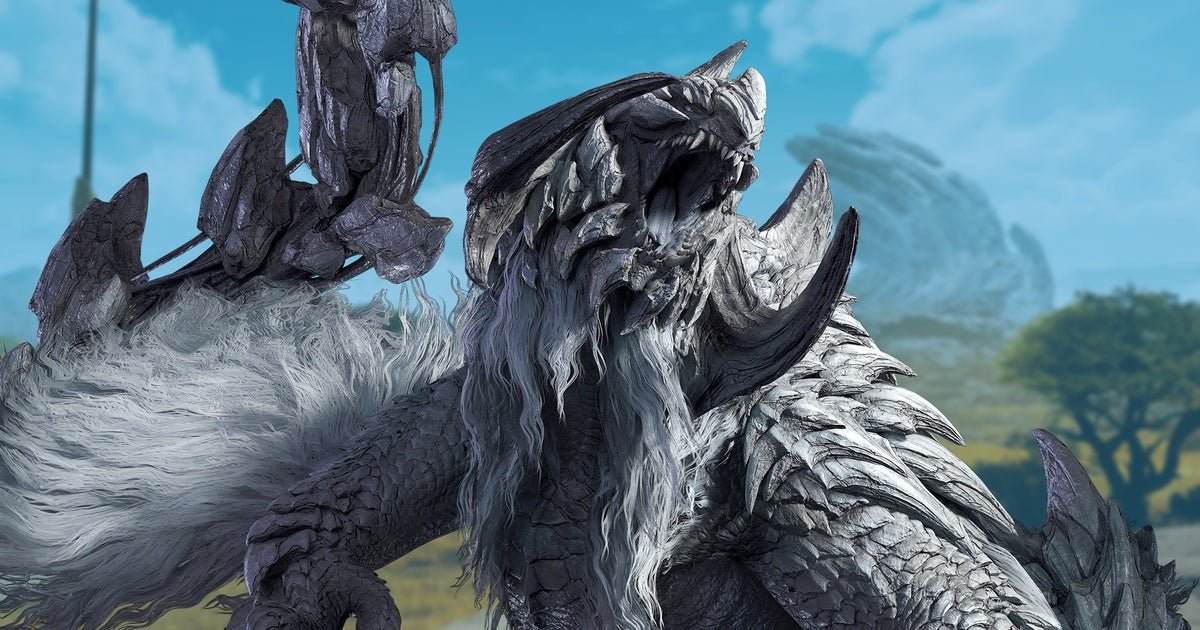 Arch-Tempered Arkveld roaring in the Windward Plains during a thunderstorm in Monster Hunter Wilds Patch 1.041 update.