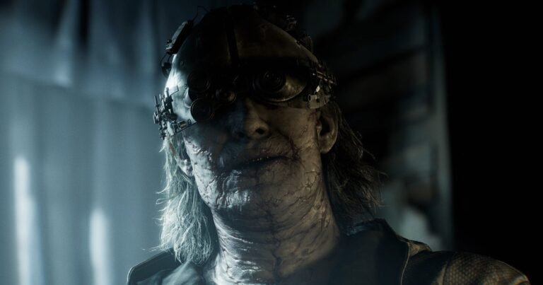 Player scrolling through a cluttered Steam Next Fest demo library next to a Resident Evil Requiem poster