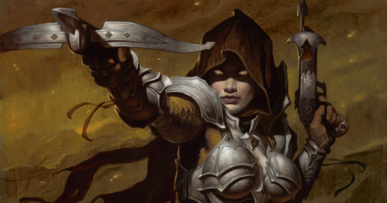 A high-resolution screenshot of a Barbarian clearing a Greater Rift in Diablo 3 on PC, showcasing the chaotic particle effects and massive playerbase engagement.