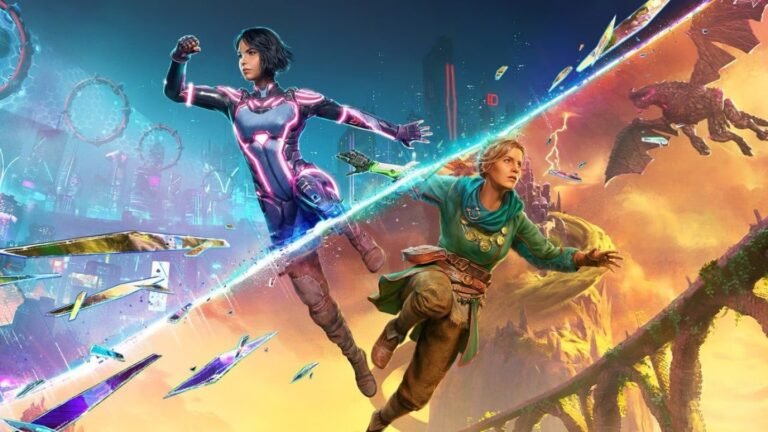 Josef Fares standing in a motion capture studio alongside three actors in black mocap suits for Hazelight Studios' new game.