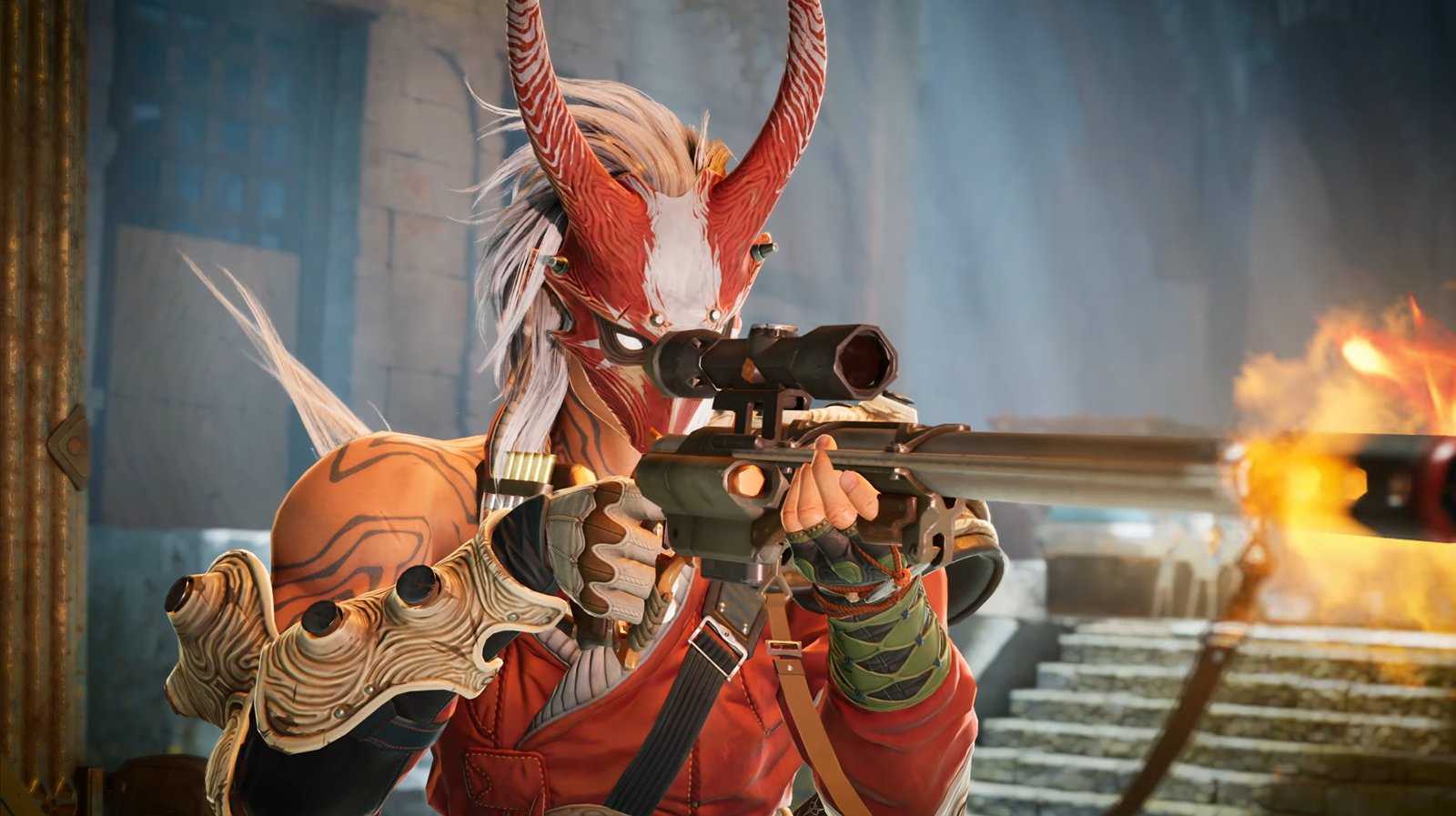 A frustrated game developer looking at a computer monitor displaying negative Steam reviews for Highguard on a PC.