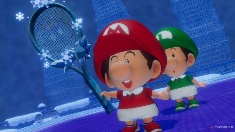 A person playing the Nintendo Switch 2 in handheld mode featuring vibrant 4K visuals while sitting in a modern living room setting.