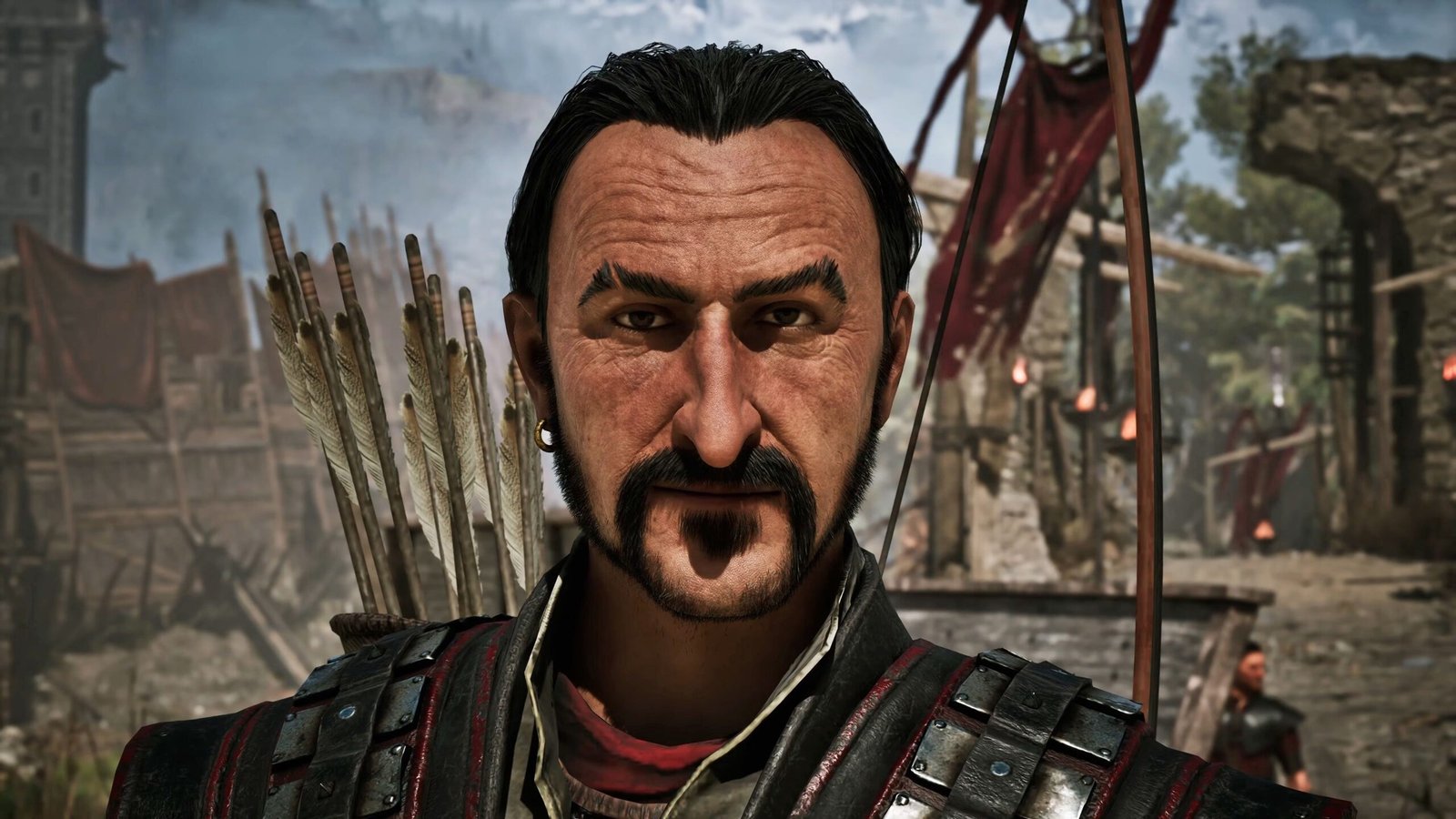 A close-up of a digital storefront on a PS5 console showing a "Purchased" label next to a UK flag icon.