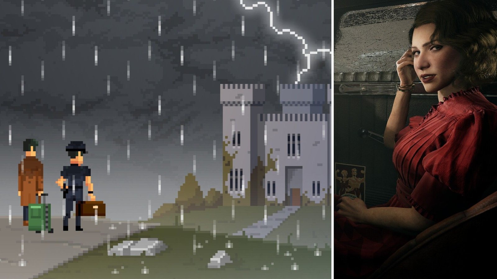 A cinematic wide shot of a live-action Link standing on a cliff overlooking a sprawling, lush Hyrule valley in the new Legend of Zelda movie teaser.