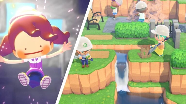 an animal crossing and pokémon pokopia gameplay comparison on switch