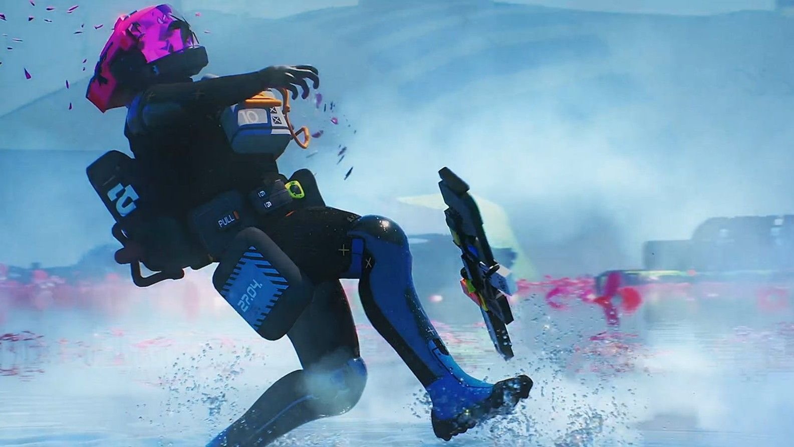 Bungie Marathon gameplay screenshot showing the updated Lux currency store interface and extraction shooter combat in Sector 7.