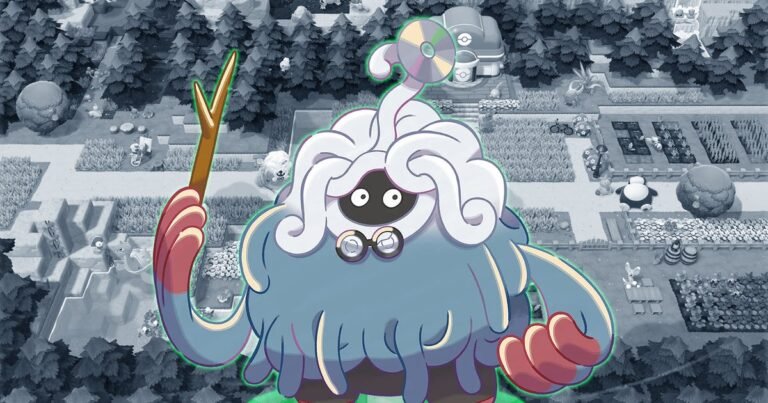 A complex automatic lava waterfall build in Pokemon Pokopia causing heavy frame rate drops on high-end PC hardware.