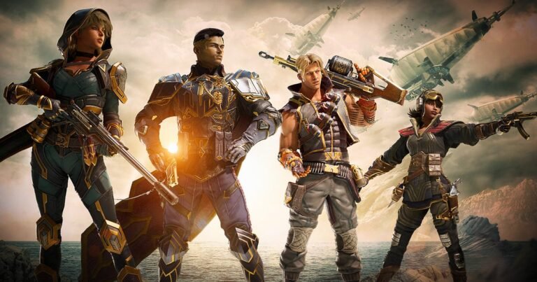 Highguard gameplay screenshot showing intense competitive 3v3 action around the C-Point objective during Season 2.